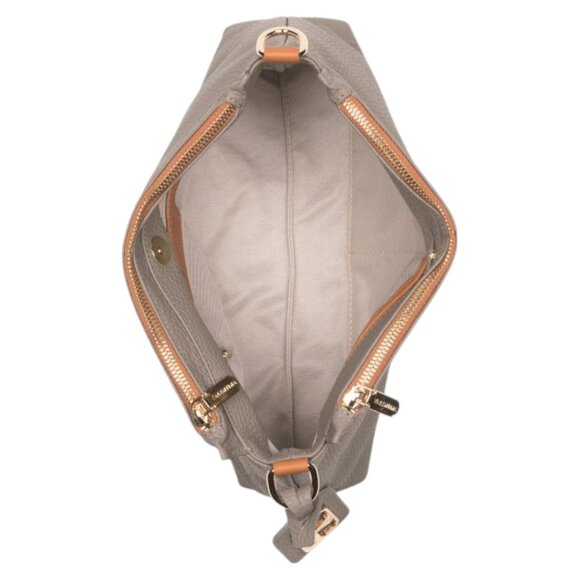 VALENTINA Made In Italy Leather Triple Entry Satchel - Picture 3 of 4